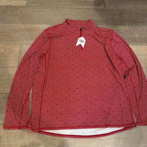1764 RED ICONIC MENS 3/4 ZIP PULLOVER XL NEW - Picture 1 of 10